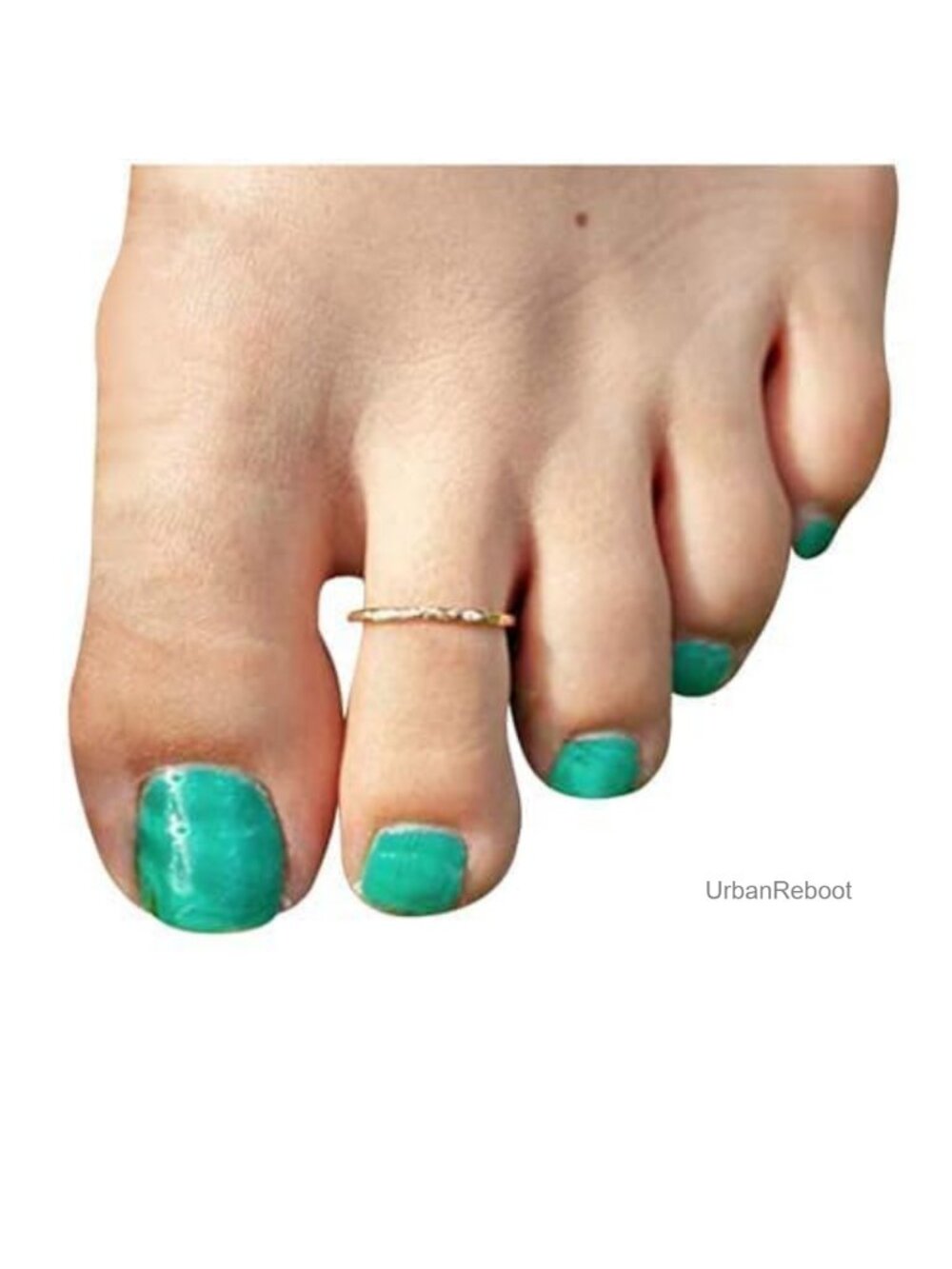 14K Gold Filled Adjustable Toe Ring Hammered Minimalist